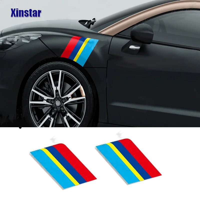 Стикер Fender для автомобиля Peugeot 2008 3008 208 308 206 307 508 408|Наклейки на автомобиль| |