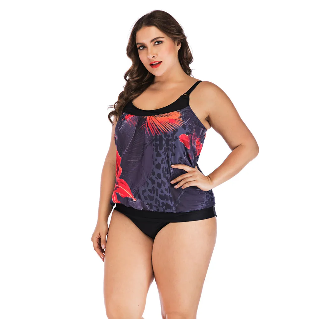 

MUQGEW 2019 Summer Swimwear Female Womens Plus Size Swimming Split Swimsuit Swimwear Push Up Beach Bikini Sets #11