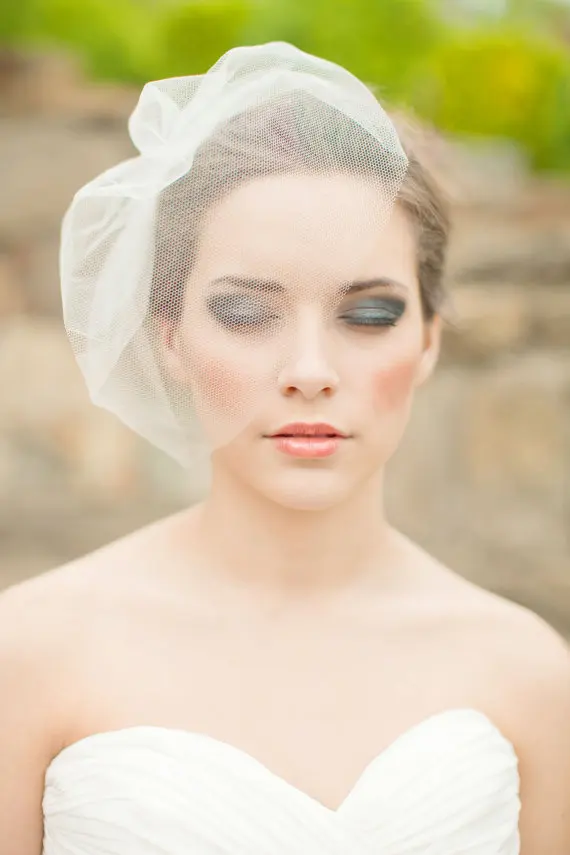 347 15 De Réductionivoire Couleur Simple Mariage Cage à Oiseaux Pas Cher Mariage Voile Mariée Cage à Oiseaux Fête Cheveux Accessoires Veu In