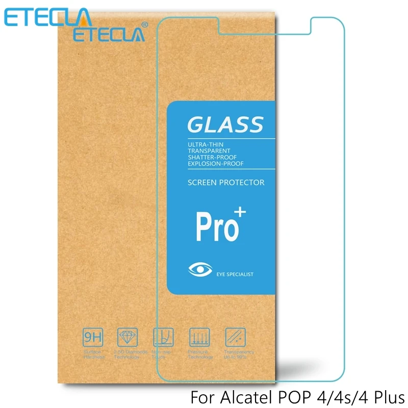 2 шт. для Alcatele Touch Pop 4 стекло закаленное etouch Pop4 защита экрана 5051d HD 9H | Мобильные