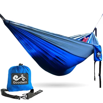 

2 People Portable Parachute Hammock Outdoor Survival Camping Hammocks Garden Leisure Travel Double hanging Swing 2.6M*1.4M 3M*2M