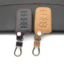 Для Toyota Camry Avalon rav4 для Highlander Land Cruiser последние Лидер продаж кожаный чехол ключа автомобиля чехол 4 кнопки автомобиль основа сумка
