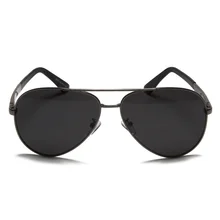 Мужские очки для вождения, поляризованные солнцезащитные очки, Круглый классический простой стильный металлический каркас