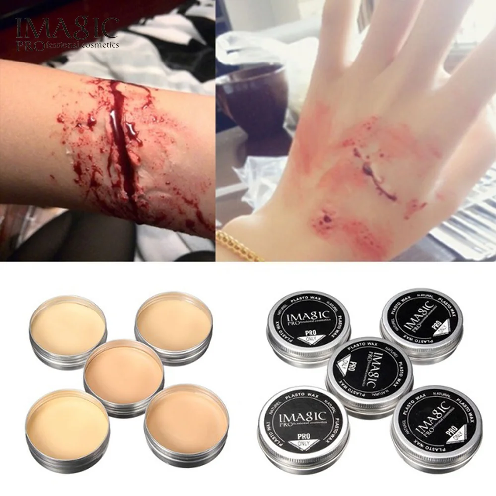 

IMAGIC 1X Halloween Modeling Fake Wound Scar Eyebrow Blocker Wax Special Effect Makeup