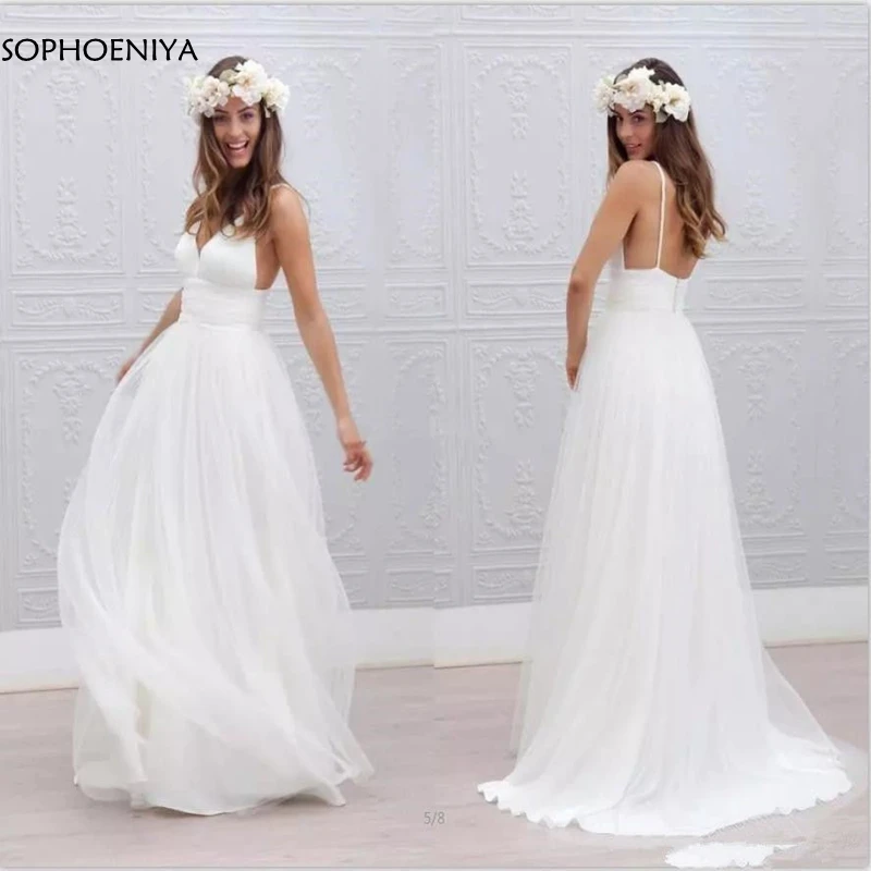 Vestido De Noiva простое легкое летнее свадебное платье 2021 ТРАПЕЦИЕВИДНОЕ ПЛАТЬЕ С