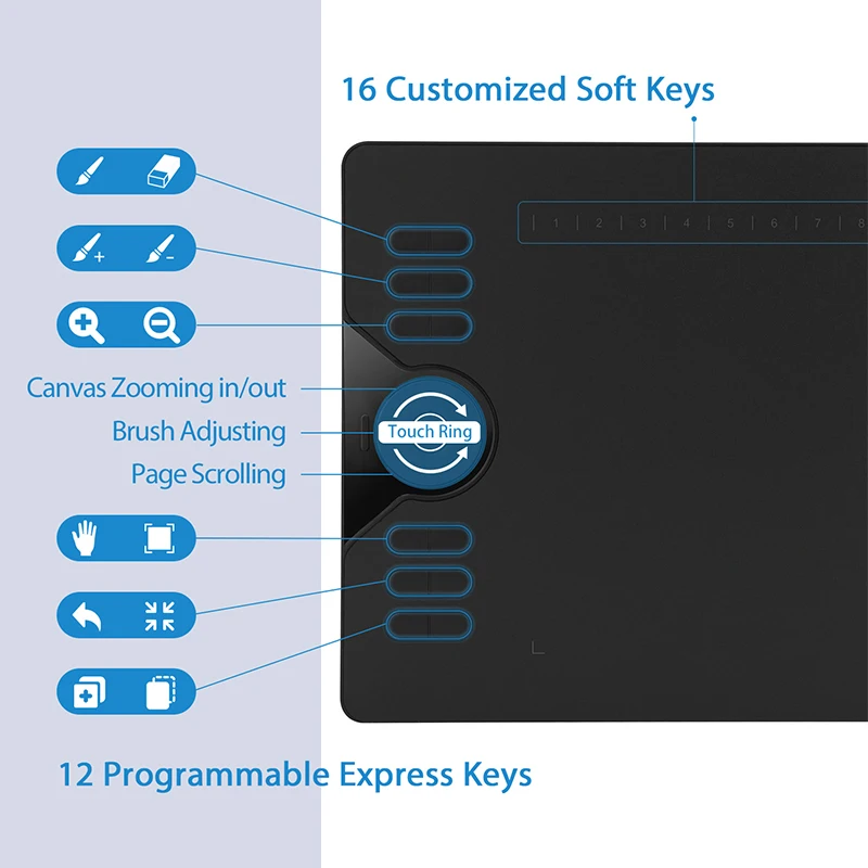 HS610 Digital Drawing Tablet 10x6.25 Inch #2