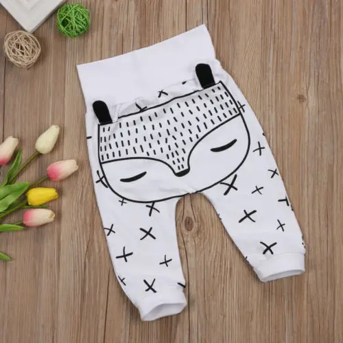 

Baby Kids Boy Girl Harem Pants Animal Printed Toddler Trousers Bottoms Leggings