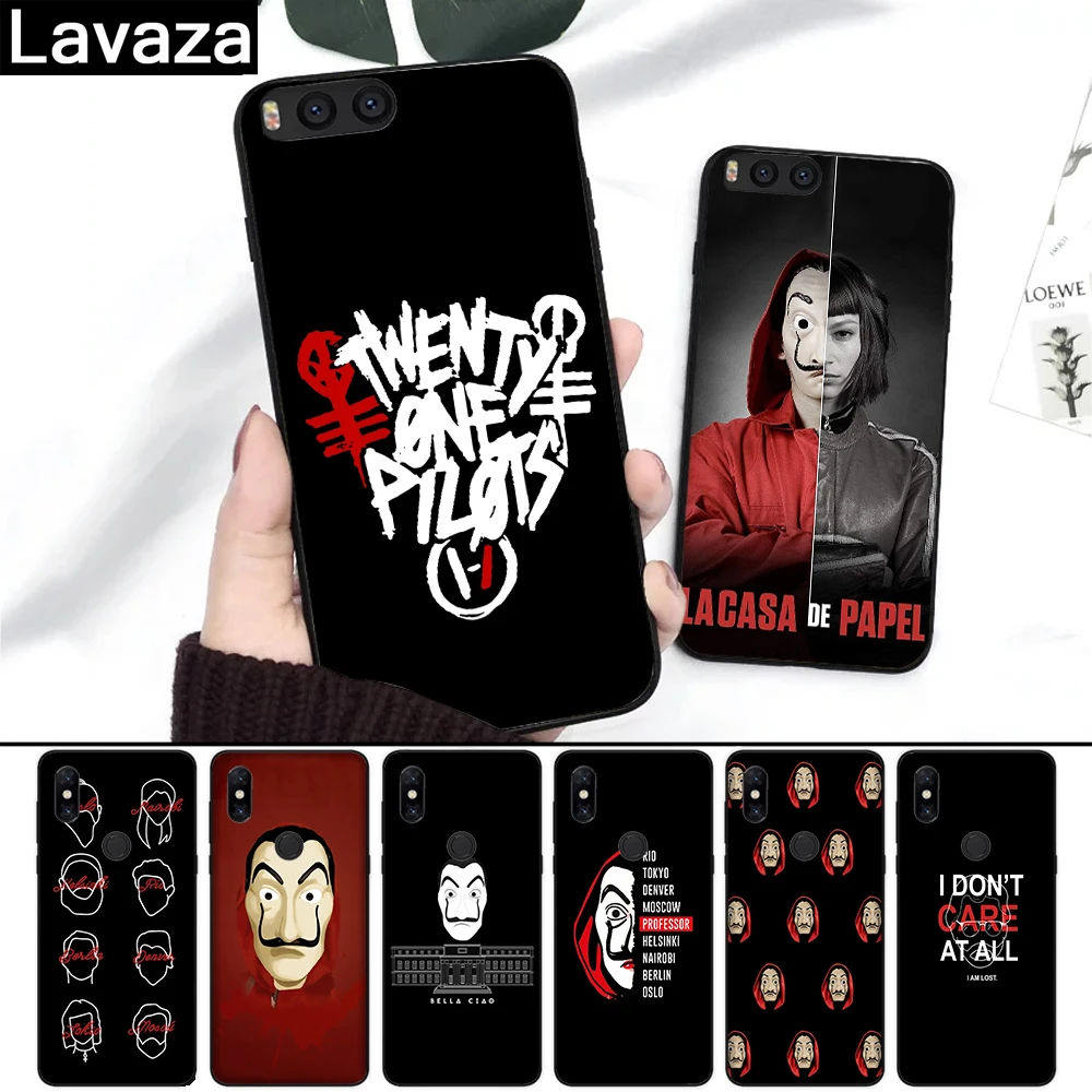 

Lavaza La Casa De Papel Money Heist Silicone Case for Xiaomi Redmi 4A 4X 5A S2 5 Plus 6 6A Note 4 Pro 7 8 k20 Prime Go