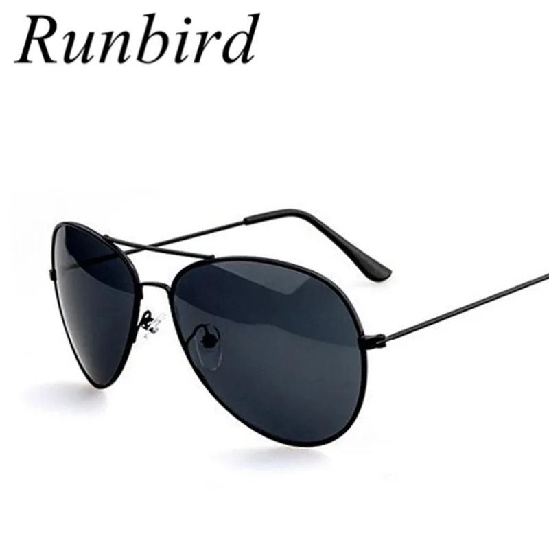 

RunBird 2018 New Sunglasses Women Oculos Gold Silver Frame Glasses Men UV400 Shades Male Pilot Sunglass Female Eyewear 046 085