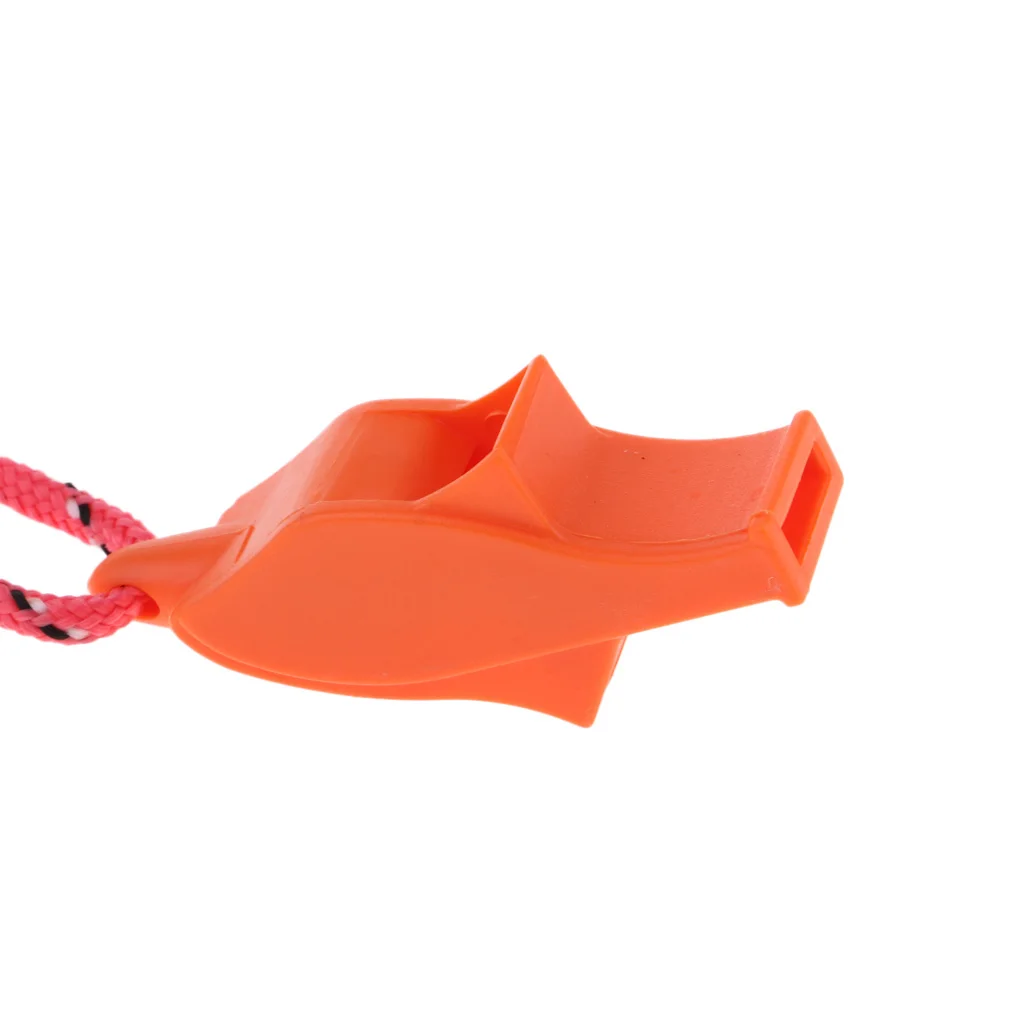 MagiDeal Safety Signal Whistle with lanyard for Boating Camping Hiking Hunting Emergency Survival Hand Strap Keychain
