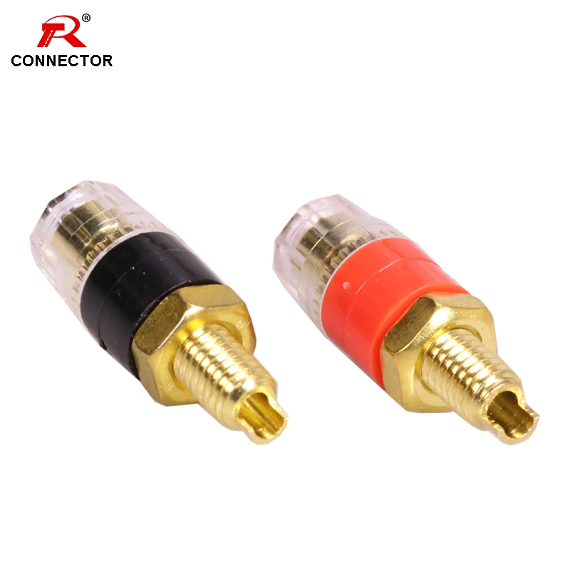 4Pairs Binding Post Connectors For 4mm Banana Plug Jack Audio Amplifier