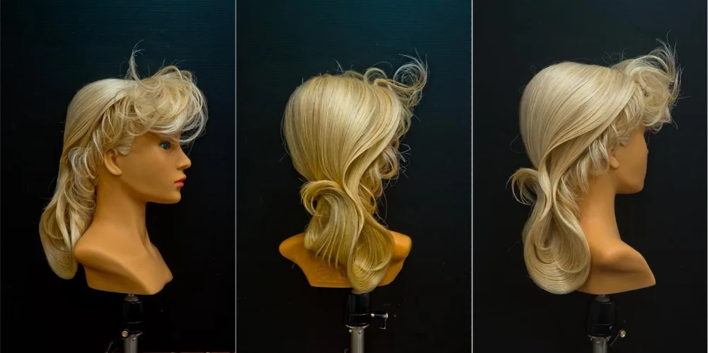PROHAIR OMC одобренный 40 см 1" человек с козьей шерсти соревнования манекен головы Парикмахерская манекен кукла голова для парикмахеров