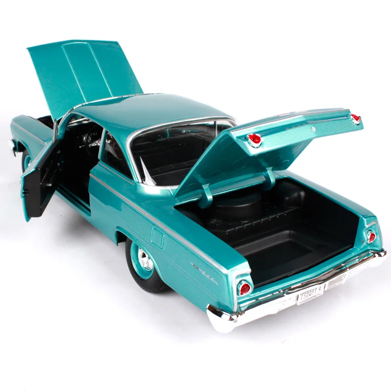 Maisto 1:18 1962 chevrolet bel air blue литой автомобиль 290*105*82 мм роскошные модели классических