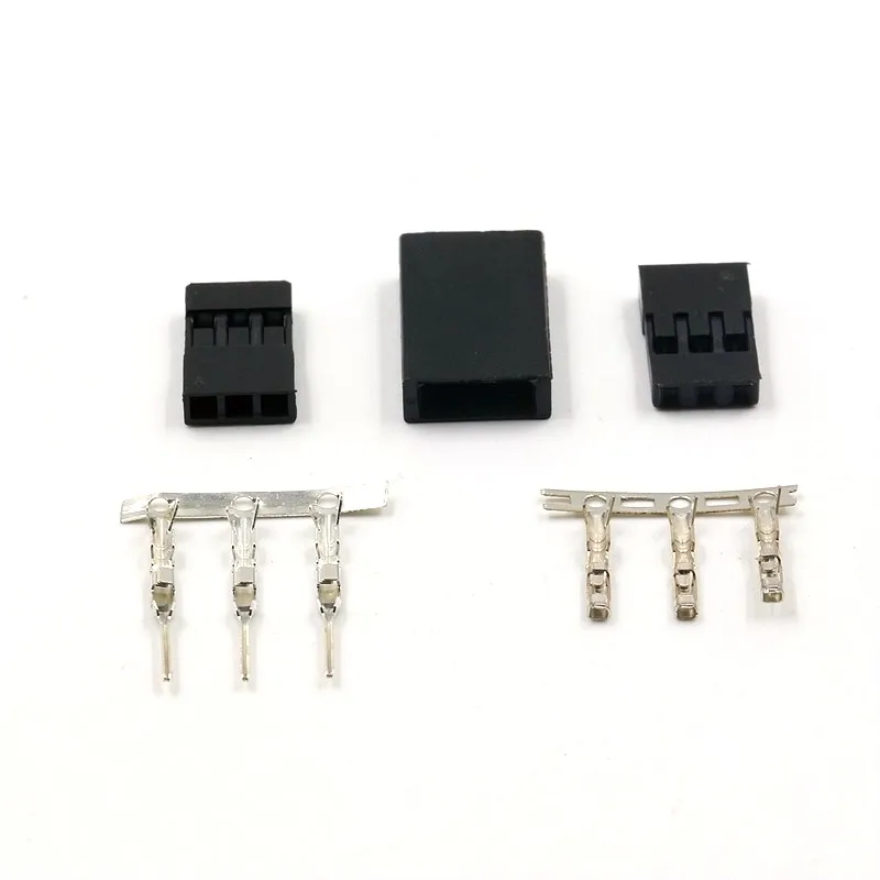 10 sets JR FUTABA connector 3 pin plug male female for RC receiver