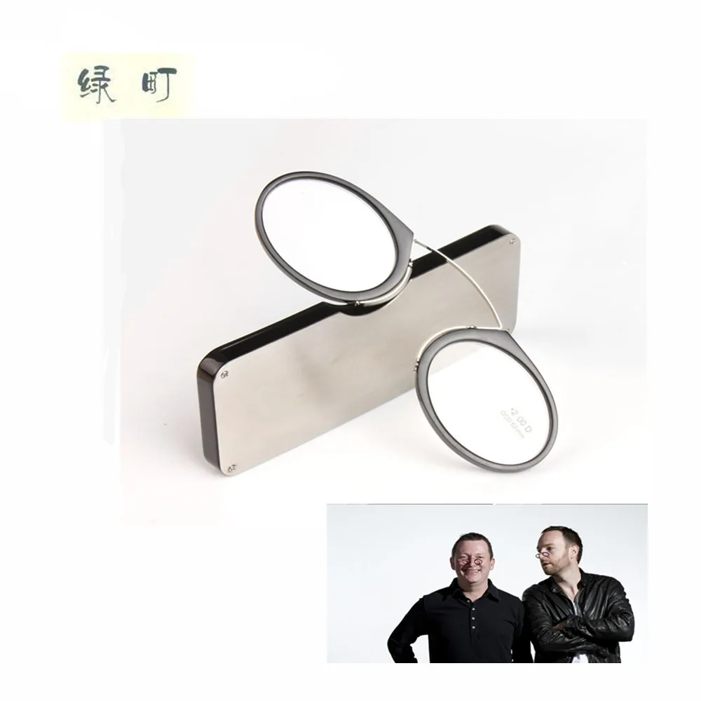 Nose Clip Reading Glasses Men Women TR90 Diopter Glasses Male