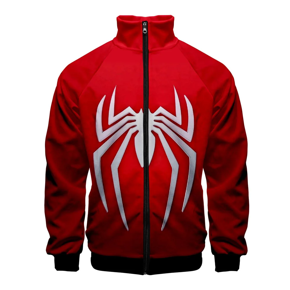 Super hero Spiderman cosplay Zipper Sweatshirt Casual cosplay Hoodies New Fashion Cool Highstreet Spring Clothe Sweatshirt