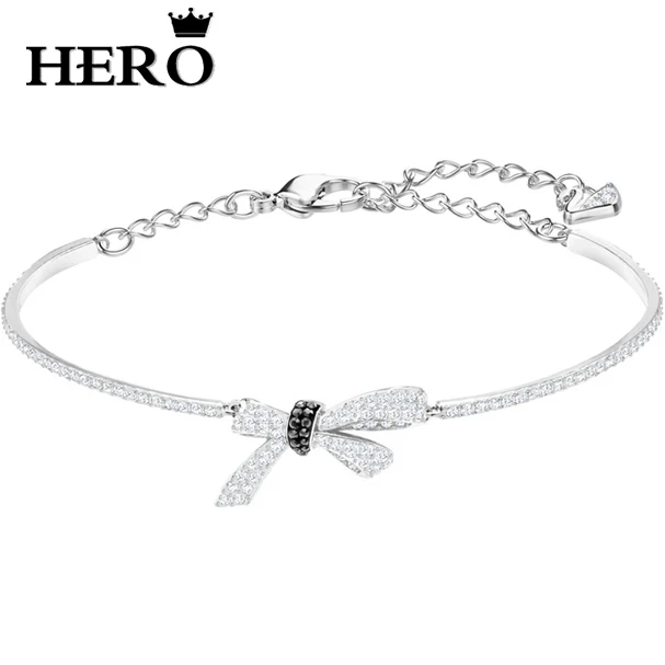 

HERO Original Copy High Quality 1:1 SWA Bow Plated Platinum Gold Bracelet With Logo Envelope