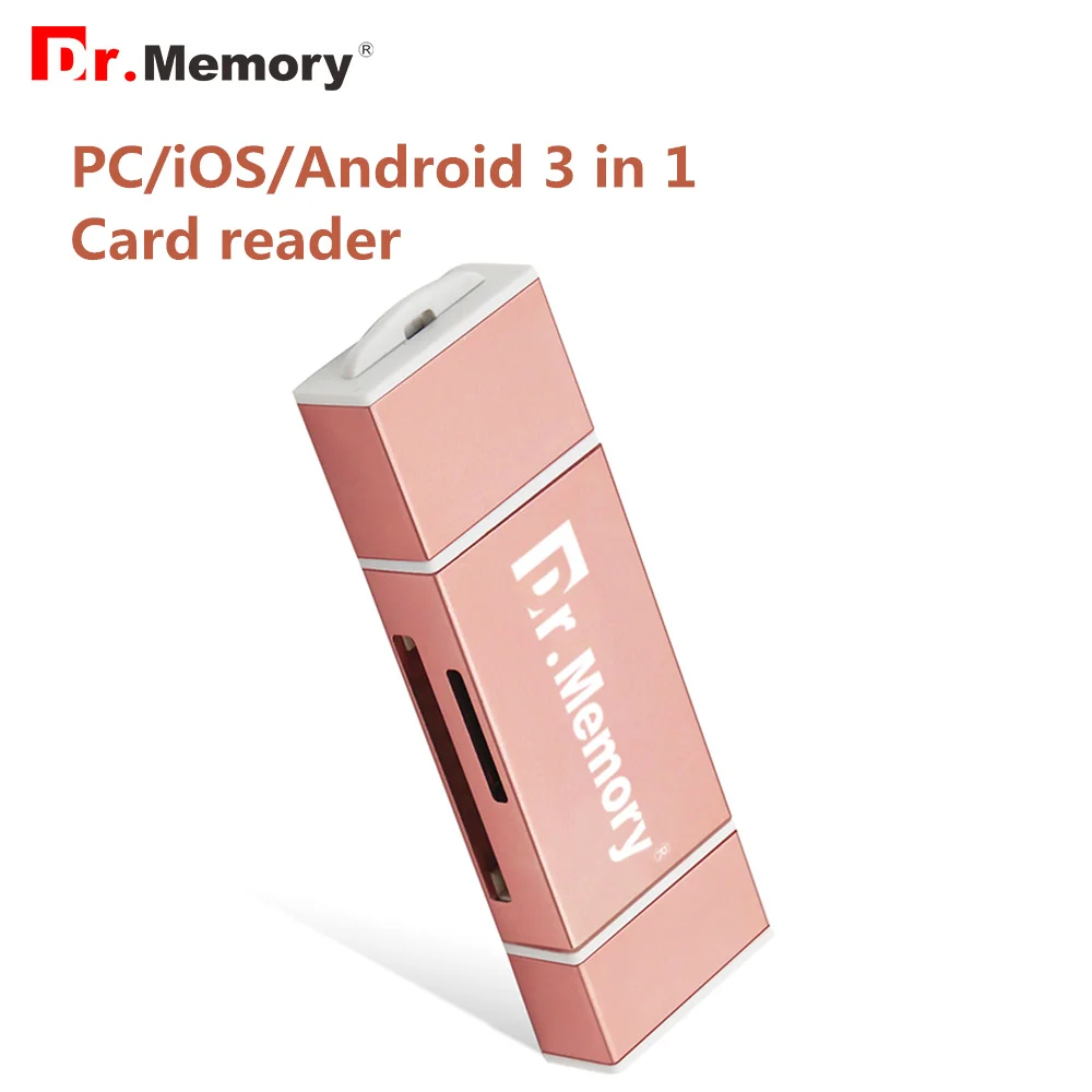 

Dr.Memory 3 in 1Card Reader Lightning tf Memory Reader for iphone 6s 7 plus metal Android OTG adapter