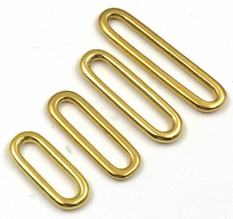 

Solid Brass Oval Dee Ring For NonWelded Webbing Strapping Bag Dog Collar leather belt diy craft trimits accessories