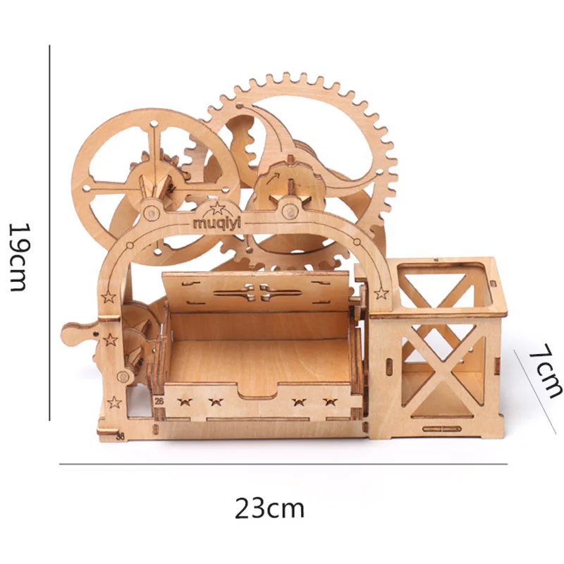 Креативная DIY 3D механическая модель держатель для карт по дереву, сборные наборы, игра-головоломка, зубчатый привод, подарок для взрослых и детей