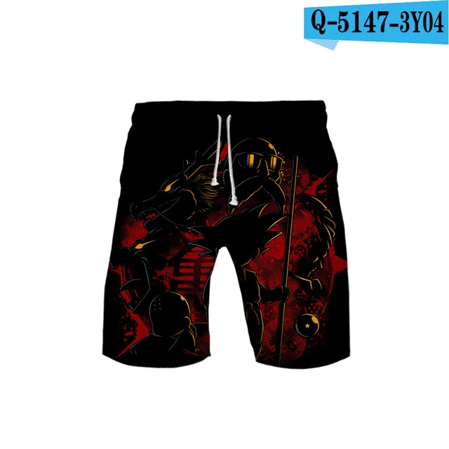 Мужские шорты с 3D Драконий жемчуг Гоку, летние новые быстросохнущие пляжные шорты для плавания, мужские шорты Харадзюку, пляжная одежда - Цвет: 3d-st94