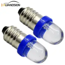 E10 LED Licht 0,2 W 6V 12V DC Motorrad Auto Auto LED Innen Licht Taschenlampe Scheinwerfer Weiß rot Blau Gelb Grün 2Pcs