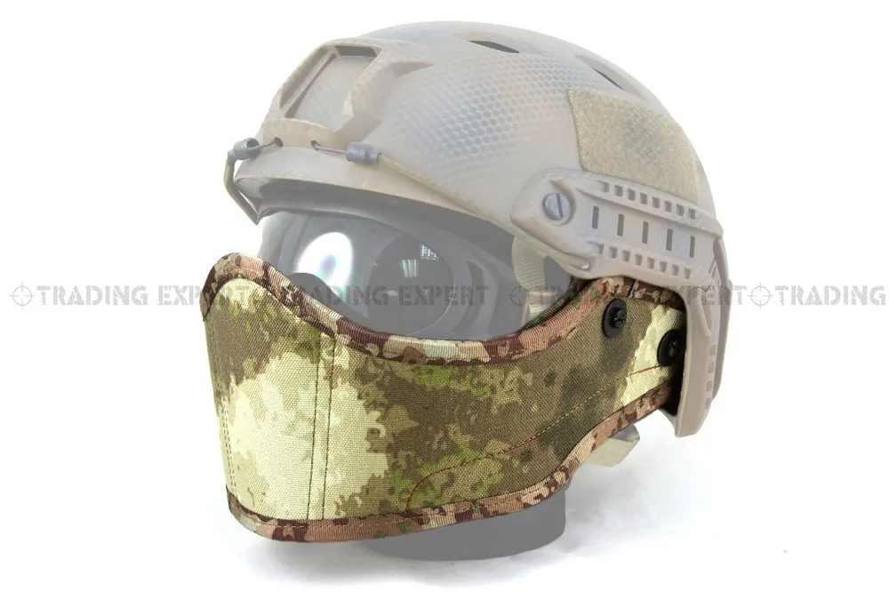 

1000D Nylon Face Cover for Airsoft Fast Helmet (A-TACS GREEN Marpat Desert ACU BK Skull CB Marpat Woodland MC) bd6635f