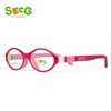 SECG-cadre optique souple pour enfants, lunettes rondes, pour la vue, en Silicone, sans vis ► Photo 3/6