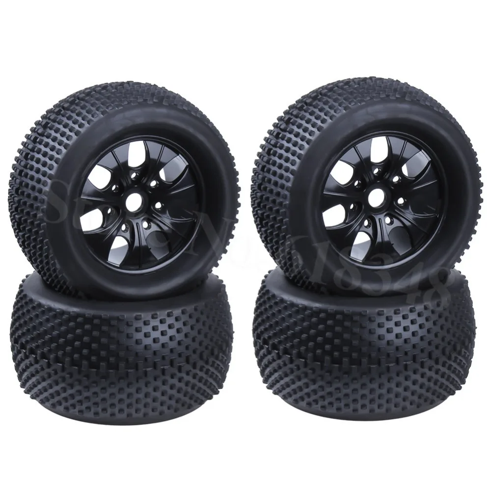 

4pcs 140mm RC 2.8 Wheel 1/8 Monster Truck Tires 17mm Hex Hub For Off Road 4WD HSP TORNADO Nitro E9 94083 Parts