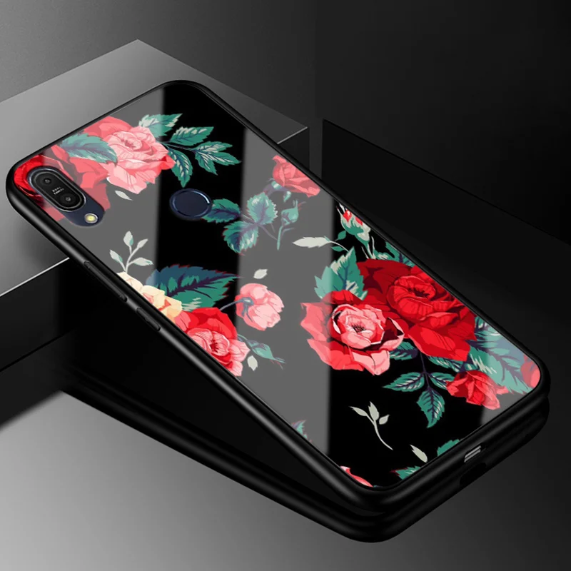 Чехол из закаленного стекла для ASUS Zenfone Max Pro M1 ZB601KL, жесткая задняя крышка из поликарбоната для ASUS Max Pro M1 ZB602KL X00TD, силиконовый бампер - Цвет: 18