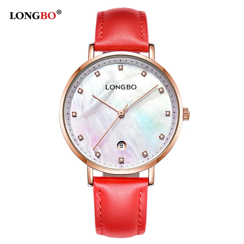 

LONGBO Simple Women Watches Quartz Fashion Casual Watch Ladies Leather Strap Women Wristwatches Waterproof Relogio Masculino