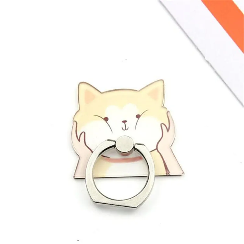 Прекрасный бульдог Хаски персидский кот мобильный телефон стенд кольцо-держатель на палец держатель смартфона подставка для Xiaomi huawei все телефон - Цвет: 8