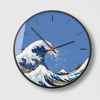 

Home Silent Wall Clock Living Room Bedroom Minimalist Modern Decorative Watch Metal Quartz Round Wall Clocks