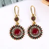 2022 New Women Fashion Bohemia Ethnic Style Tibetan Silver Multicolor Enamel Beads Statement Big Drop Earrings Jewelry Wholesale ► Photo 2/6