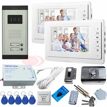 Sunflowervdp Video Intercom System Doorbell With Camera Wired For 3 Apartemtns With Rfid Access Control Electronic Door Lock