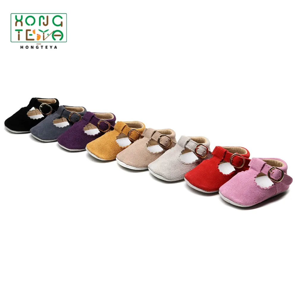 

2019 Baby Shoes Baby Ballet Shoes Prewalkers Comfy Bottom Crib shoes Genuine Leather T-bar Mary Jane Moccasins First Walkers