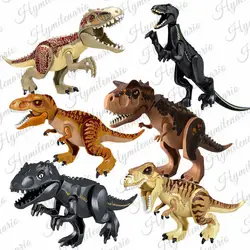 Парк Юрского периода Indoraptor carnoaurus T. Rex indominius Rex строительные блоки кирпичи динозавр действие игрушка-подарок для детей
