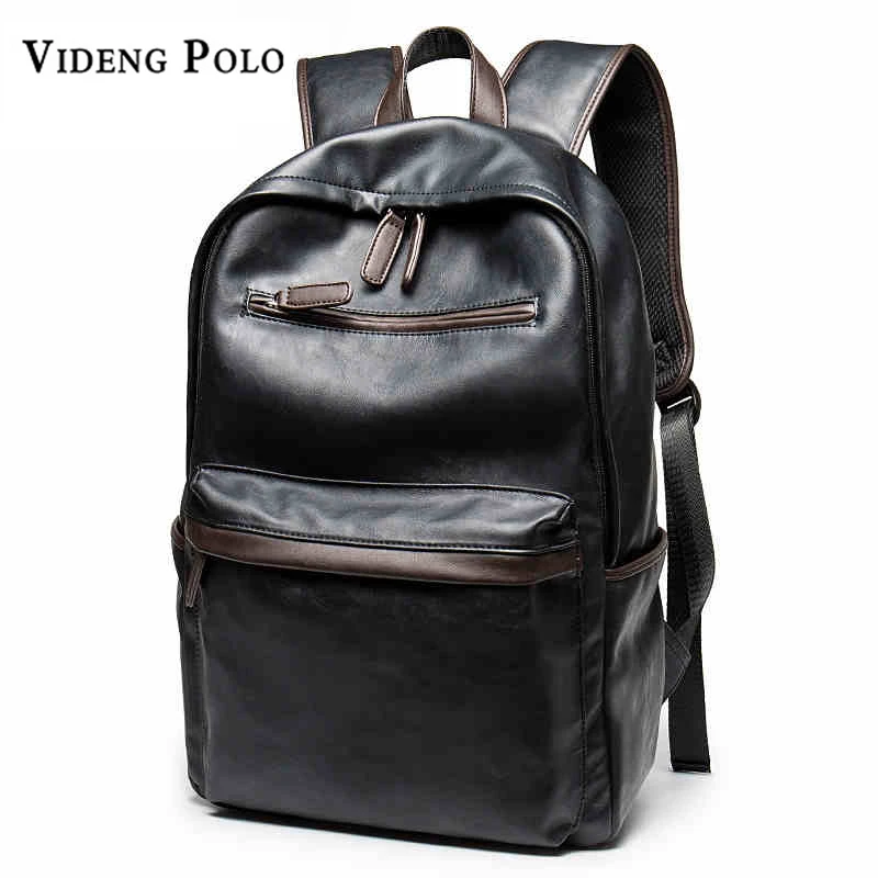 

VIDENG POLO Men Brand Fashion Shoulder Bag Business Leisure Travel Computer Backpack College Ttudents bag For Men mochila