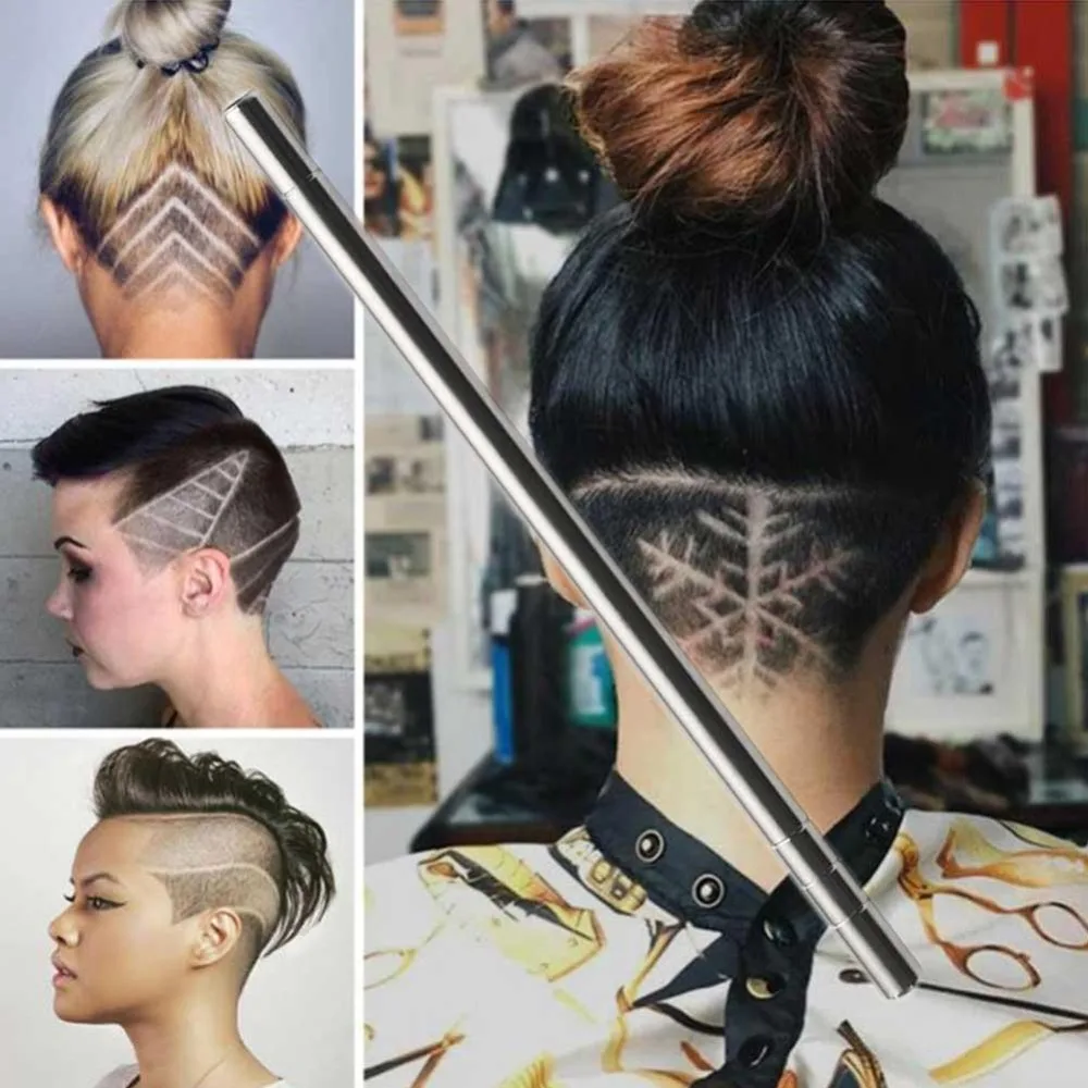 Profesionalne škarje za lase Magic Engraving Brada - Pero za vrezovanje obrvi Hairstyle Engraved Hair Styling Trimmer Profesionalni komplet za lase