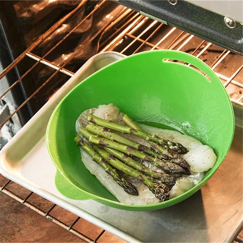 Realand Multifunctional Silicone Steamer Microwave Steamer Oven Fish