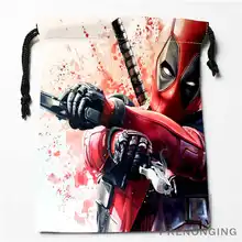 CustomCute Дэдпул Carto мешки Drawstring печати для хранения мода путешествия мини-сумка Плавание Пеший Туризм игрушки мешок Размеры 18x22 см#171208-13