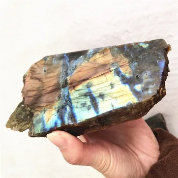 

Wholesale 100% natural labradorite stone slice for home decorate