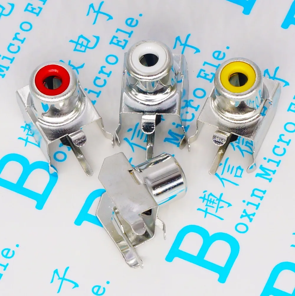 100 шт. разъем RCA AV с планкой управления печатной платой|av connector|av avl connector |