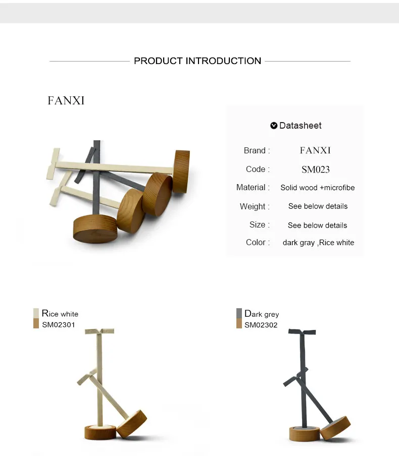 FANXI 2 шт./компл. твердая деревянная серьга Дисплей стенд с круглым дном серьги полка для органайзер для ювелирных изделий серьги толкователь