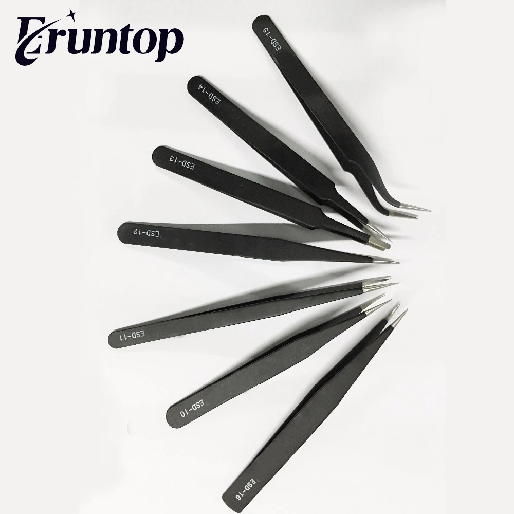 1 шт. антистатический пинцет из нержавеющей стали|tweezers for electronics|tweezer stainlesstweezers