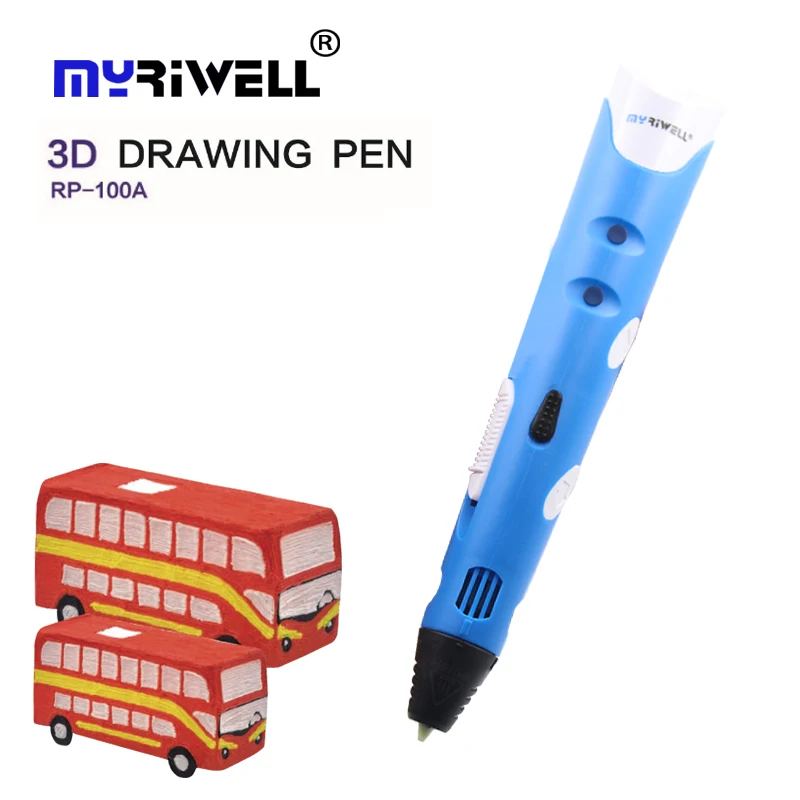 Умная 3d ручка Myriwell первого поколения АБС пластик + адаптер креативный подарок для