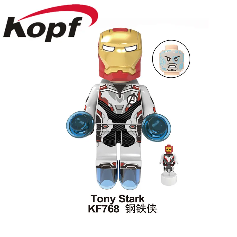 Building Blocks Avengers 4 End Game Space Suit With Micro Figure Tony Stark War Machine Thor Action Toys For Children KF6076 