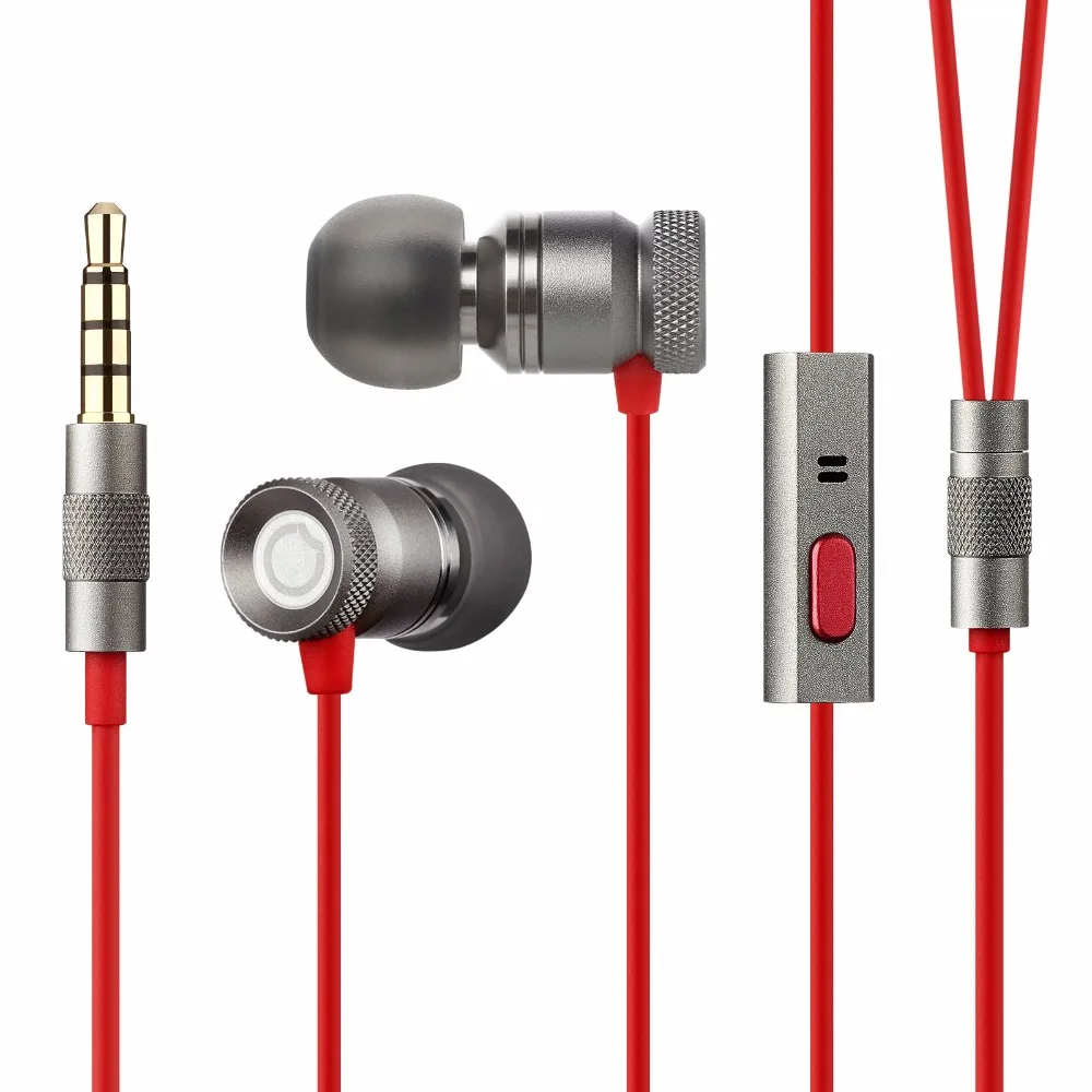 GGMM наушники с микрофоном металлические корпус 3 5 мм HD Hi Fi бас стерео для телефона