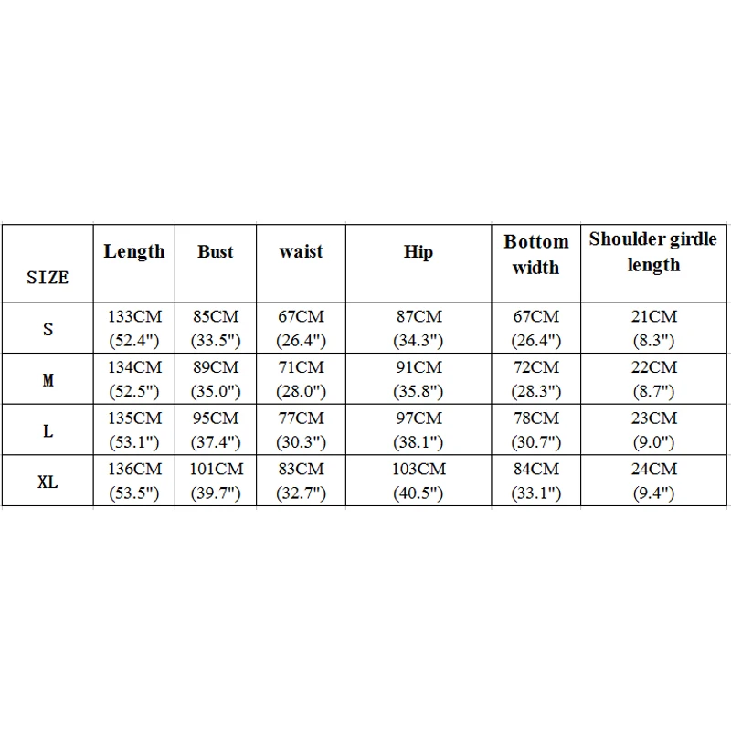 size table