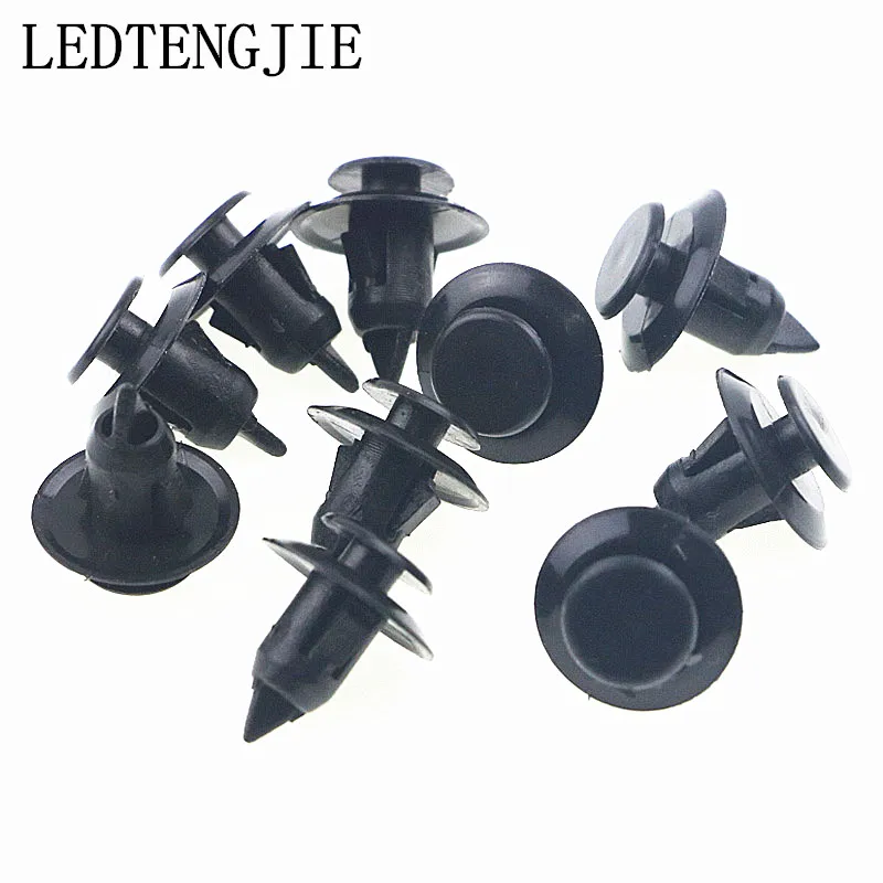 50Pcs Plastic Clip Fasteners Car Door Trim Panel Auto Bumper Fastener